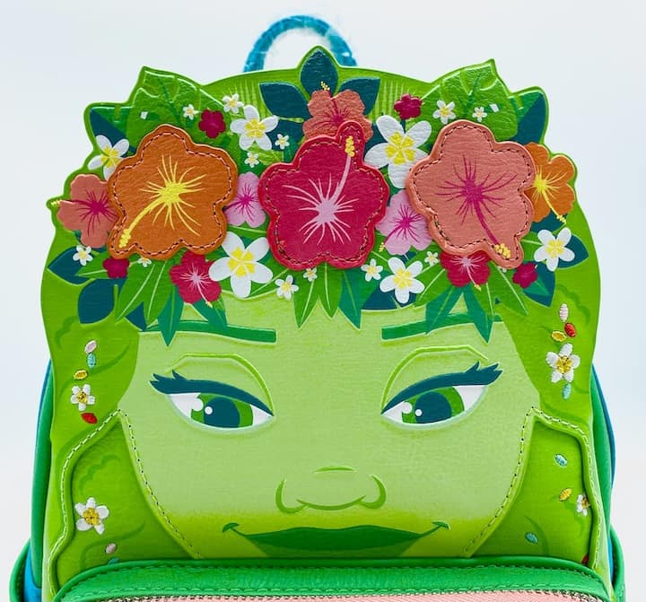Loungefly Te Fiti Mini Backpack Disney Princess Moana Cosplay Bag Goddess Applique