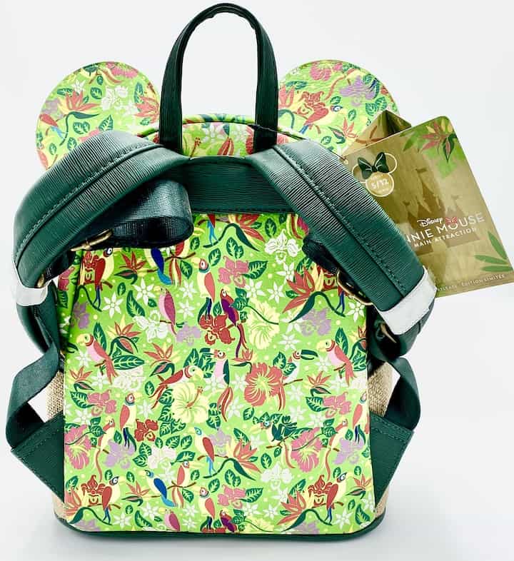 Loungefly Tiki Room MMMA Mini Backpack Minnie Mouse Main Attraction Back