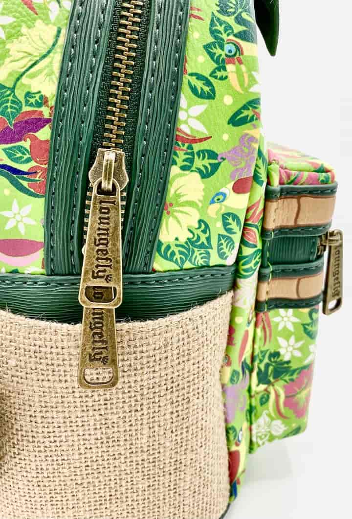 Loungefly Tiki Room MMMA Mini Backpack Minnie Mouse Main Attraction Zips