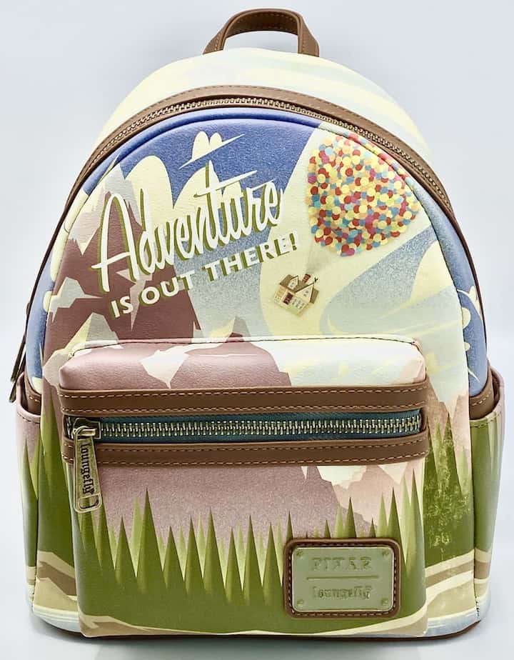 Loungefly Up Adventure Is Out There Mini Backpack Disney Pixar Bag Front Full View