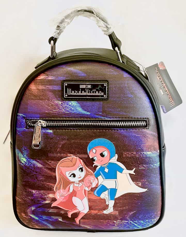 Loungefly Wandavision Mini Backpack Disney Scarlet Witch Chibi Bag Front