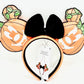 Mickey Mouse Pumpkin Ears Mick-O-Lantern Headband Loungefly Disney Front