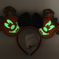 Mickey Mouse Pumpkin Ears Mick-O-Lantern Headband Loungefly Disney Glow In The Dark Effect