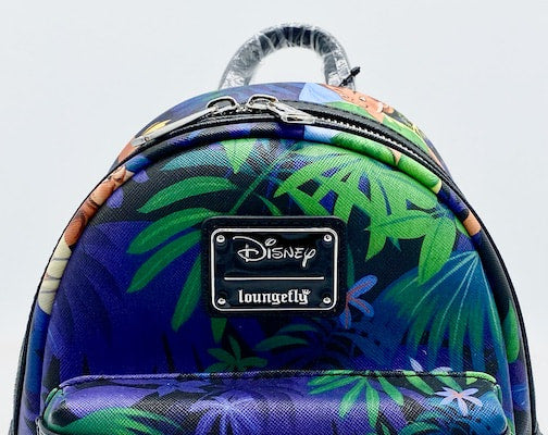 Peter Pan Scenes Mini Backpack Loungefly Disney Bag Tropical Lost Boys Front Enamel Logo