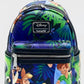 Peter Pan Scenes Mini Backpack Loungefly Disney Bag Tropical Lost Boys Front Full View