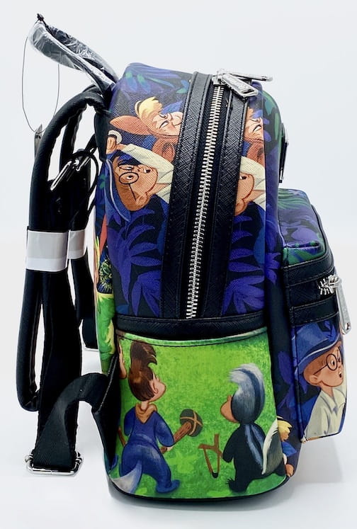 Peter Pan Scenes Mini Backpack Loungefly Disney Bag Tropical Lost Boys Right Side