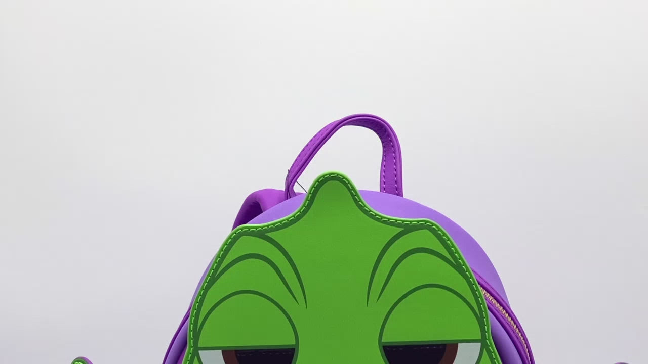 Loungefly Pascal Mini Backpack Disney Princess Tangled Rapunzel Bag Video